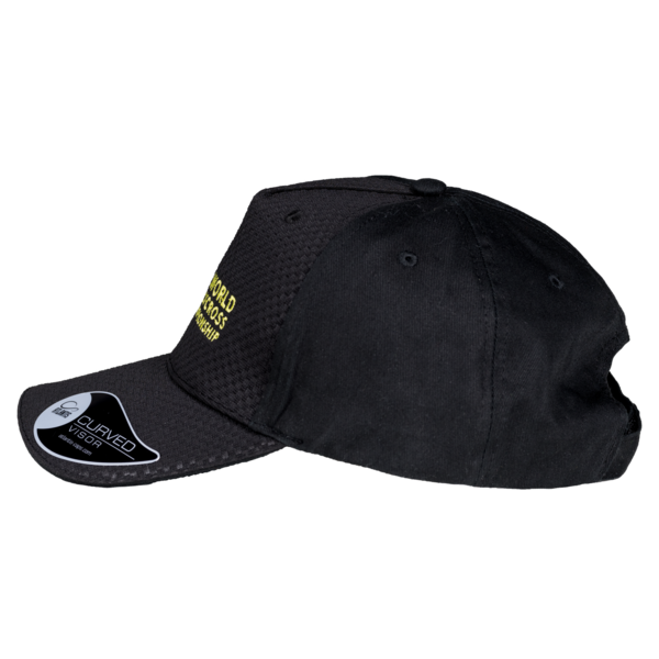WORLD RX LOGO EMBROIDERY BASEBALL CAP BLACK - MPL